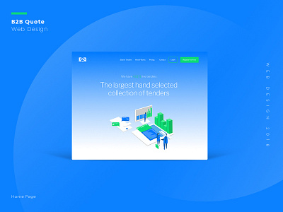 B2B Quote Web Design business corporate design graphic desgin homepage illustration interactive layout web desgin website
