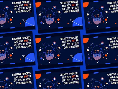 The Creative Process 2018 app art badge bold branding card creative direction flat hero page icon illustration nikola obradovic design ond typography ui ux vector vector art web