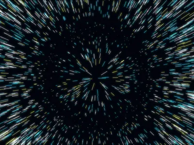 Hyper Space Jump animation blend mode bloom canvas codepen creative code experimental filters glow greensock html5 interaction javascript js micro interaction microinteraction proximity