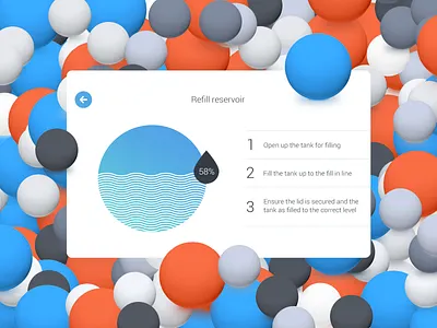 Cooling & Heating Device — Water level charge design device digital doctor health healthcare instructions level liquid med medical medicare patient recovery reservoir therapist therapy ui ux