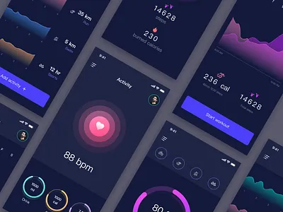 #UI028 White Graph interface ui