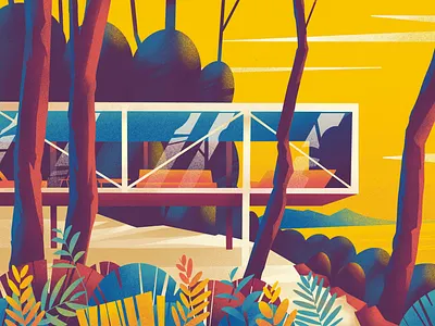 Home - 30 architecture design hiwow home house illustration plants series