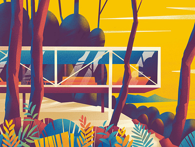 Home - 30 architecture design hiwow home house illustration plants series
