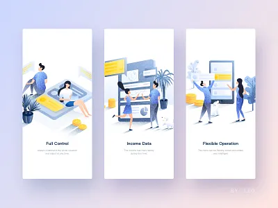 Illustrator Combination3 boy financial girl illustration