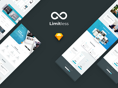 Massive Layout Library Collection clean design ecommerce kit landing page multipurpose sketchapp startup template ui ui kit ux website