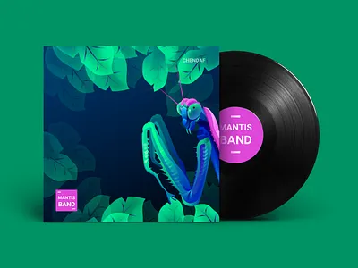 mantis band ux 向量 商标 插图