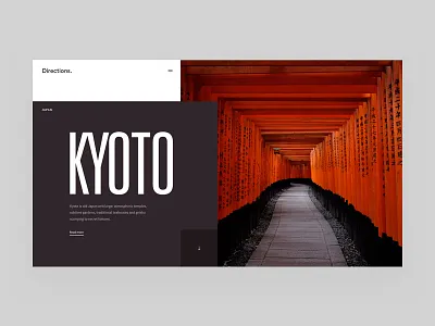 Directions - Hero layout exploration design directions exploration flat grid header hero minimal travel typography ui ux web design website