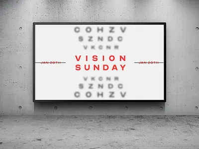 Vision Sunday - Announcement branding church branding church design church event design slide design typography