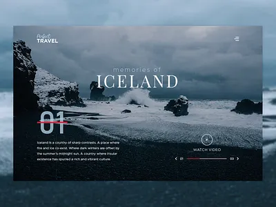 Perfect Travel - Landing Page design landing page travel travel design ui