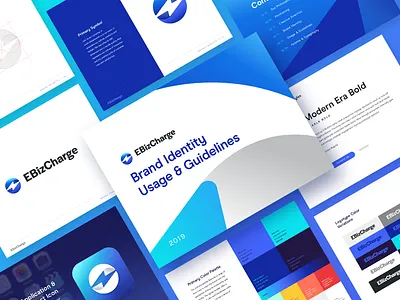 EBizCharge Brand Guide agency brand guide brand guidelines branding creative direction design icon identity system logo