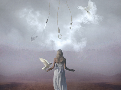 Choice art dark dribbble fantasy girl photomanipulation photoshop surreal taiwan