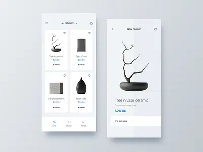 Minimalist eCommerce App android app app design app ios inspiration ios ios app minimalist ui ux ui design ux ux design ux ui design