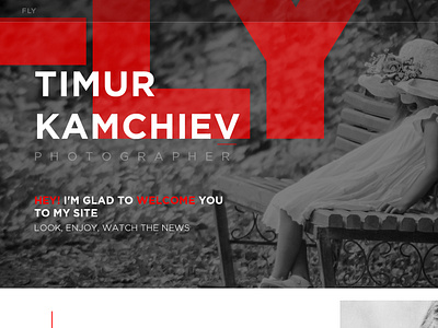Photographer's website photographer webdesign website