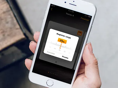 Registrar carga alert app application component concept dailyui design fit fitness fitness app ios iphone modal smart fit ui ux weight