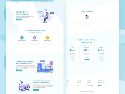 SHEPA – Free Marketing Landing Page PSD free landing page free psd freebies landing page landing page psd psd freebies psd template ui design ux design