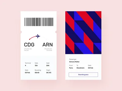 Daily UI 24 — Boarding Pass app boarding boarding pass branding daily ui challenge dailyui design flight mobile ui ux web