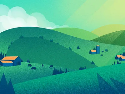 ranch illustrations ui 插图 设计 风景