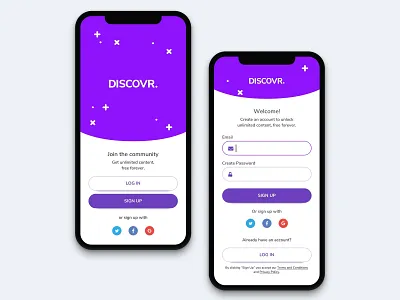 Sign Up Form - Mobile App design mobile app design signup ui ux vector