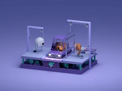 Memac Ogilvy Marketing Rejected Render animation blender illustration isometric low poly lowpoly