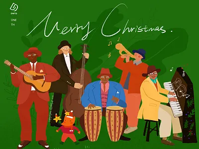 Merry Christmas🎄& Team birthday birthday merry christmas 圣诞 庆祝 插图 插画 生日