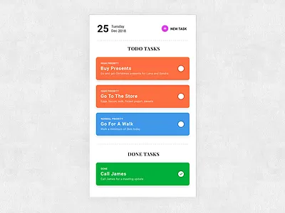 DailyUI #41 Simple ToDo List app application dailyui mobile todo app todolist ui uidesign userinterface ux