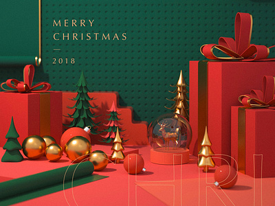 圣诞快乐🎄🎄🎄 c4d the character image ui 插图 设计