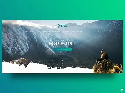 TRAVEL WEBSITE CONCEPT - 2018 art branding christmas flat graphic art illustration minimal modern simple travel travel blog typography ui ux web webdesign website website banner website concept website creator