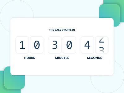 Daily UI Challenge #014 - Countdown Timer animation app challenge clean count countdown creative dailyui design dribbble gif illustration minimal sketch timer typography ui ux web website