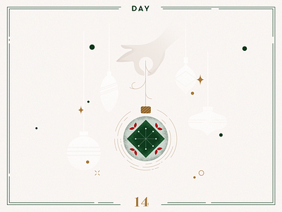 Day 14🎄Christmas Decoration advent calendar christmas christmas balls christmas decoration christmas illustration christmas tree design illustration ilustracion navidad minimalist navidad vector xmas