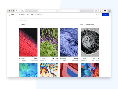 Crypto Collectibles Marketplace concept blockchain collectibles crypto cryptokitties marketplace minimal ui ux web web 3.0 web design
