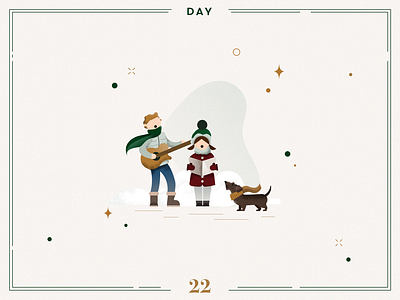 Day 22🎄🎶Christmas carols advent calendar carols character character design christmas christmas carols christmas decoration christmas illustration design illustration ilustracion navidad minimalist navidad singing vector xmas