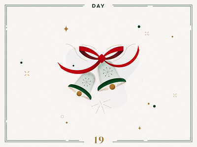 Day 19 🎄🔔Christmas Bells advent calendar bells character design christmas christmas bells christmas decoration christmas illustration design illustration ilustracion navidad minimalist navidad ribbon vector xmas