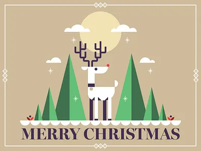 Merry Christmas 2018! branding christmas design graphic design holiday illustration vector