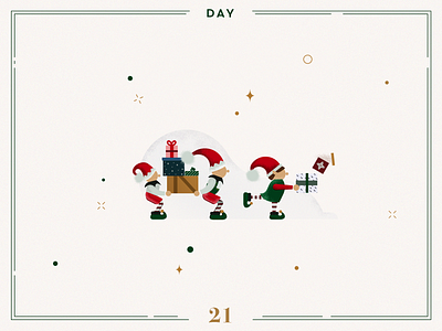 Day 21🎄🎅🏻 Christmas Elves advent calendar character design christmas christmas decoration christmas elves christmas illustration design elves illustration ilustracion navidad minimalist navidad santa elves vector xmas