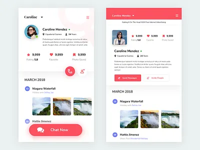 Profile Layout android app apps ios ui