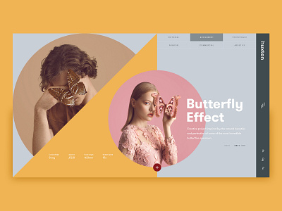 The Huxton Hero Concept design ecommerce fashion hero area logo ocolus photography slider slider hero typography ui ux