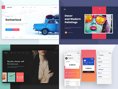 Best Of 2018 2018 trends best designs best shot dark and light decor paintings dribbble travel wallet app web