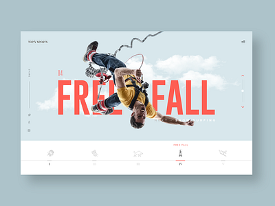 Top V Sports header exploration clean dailyui design header interface design responsive design sports ui ux ui ux design visual visual design web webdesign website