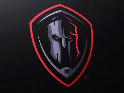 Dark Spartan Shield Gaming Logo black spartan crest dark dasedesigns evil spartan gaming gaming logo identity illustration league of legends logo design mascot logo shield spartan sports sports logo warrior