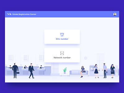 Interface design for site access and network access design dribbble illustration network number site number ui