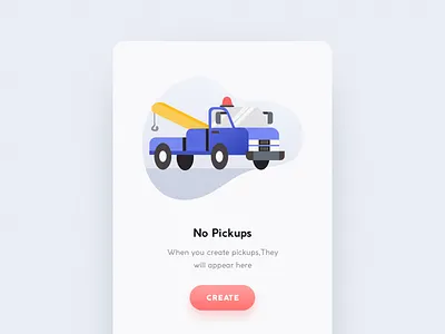 Empty State Illustration error illustration mobile not found truck ui