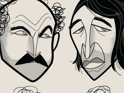 Peluria adobe creative cloud adobe illustrator cc cartoon diego riselli fratelli peluria herbert ballerina italiano medio maccio capatonda mid century modern retro vector wacom cintiq