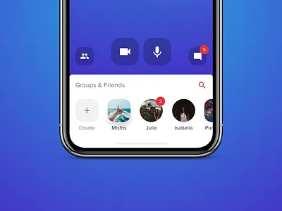 Groups app apple ios iphone ui ui ux design