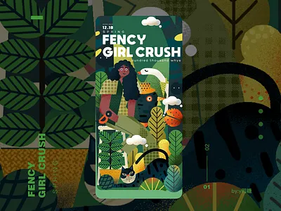 Spring design illustration illustration／ui poster