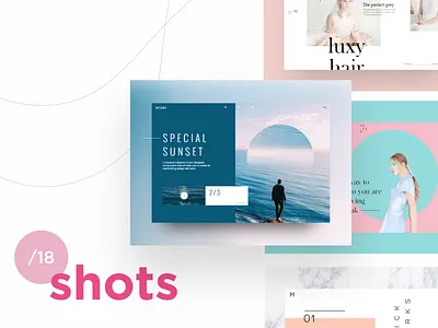 Shots 2018 clean colorfull design mondrianizm slider ui uidesign ux uxdesign web