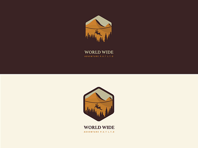 Zip-line Adventure Logo branding challenge design illustration logo shot ui vector