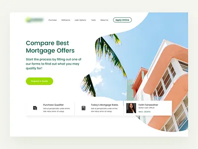 Real Estate Header Exploration banner clean header homepage interface property real estate real estate agent simple theme uiux webdesign website