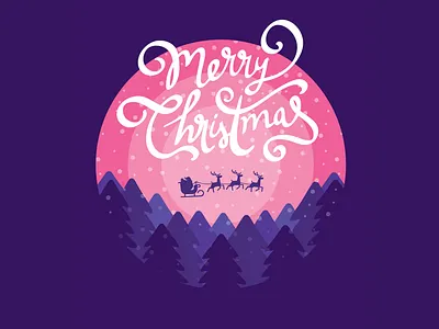 🎄Xmas Card christmas holiday illustration santa snow vector winter xmas xmas card