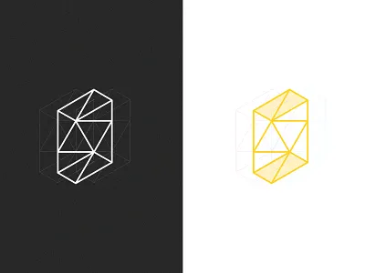 Logo polygonal color conception conception graphique identité limage de marque logo logodesign planche polygon
