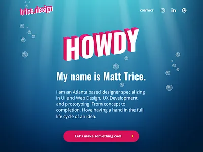 Portfolio Site Redesign branding design front end front end dev gatsby portfolio sketch ui ux undersea vector
